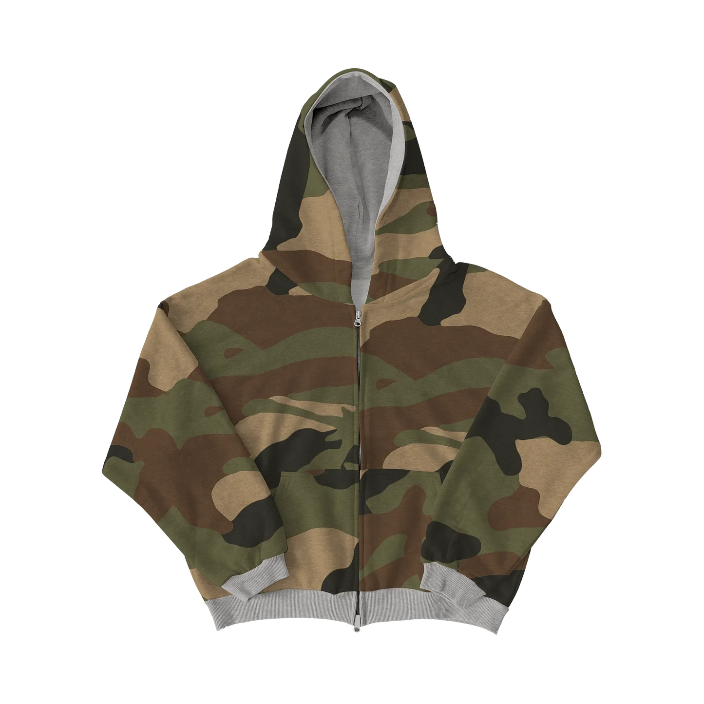 Reversible Camo Zip-Up