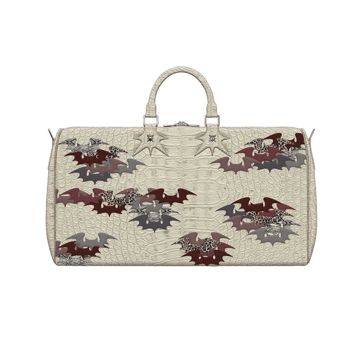 Crocodile Patchwork Cream Duffle 1/100
