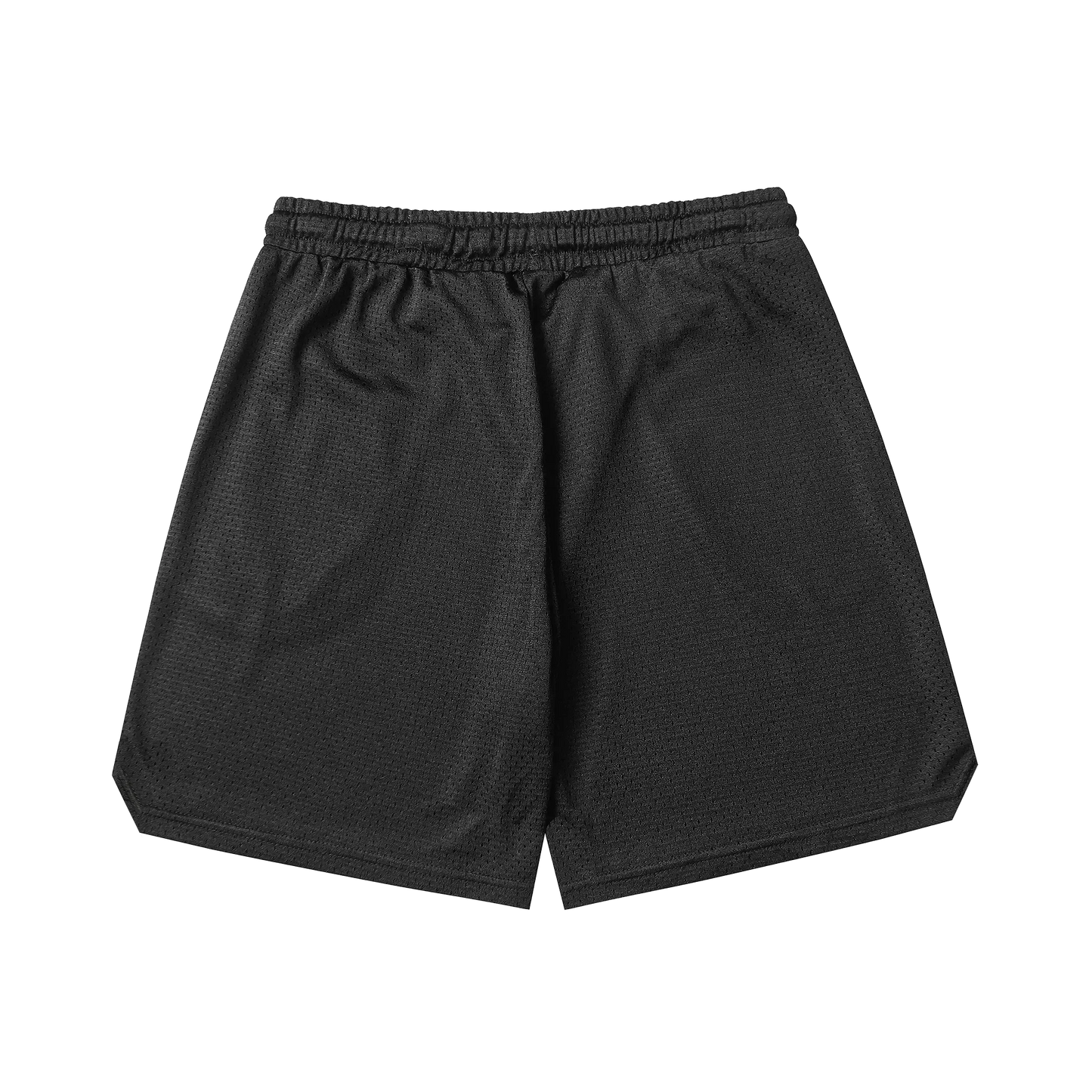 Black Stitched Athletic Shorts