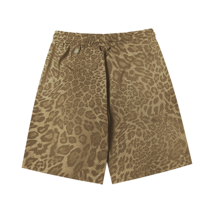 Leopard Mesh Shorts