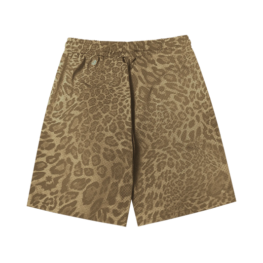 Leopard Mesh Shorts