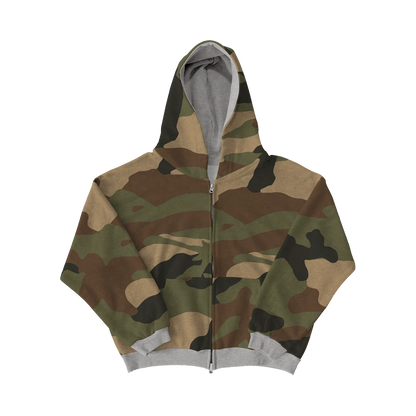 Reversible Camo Zip-Up