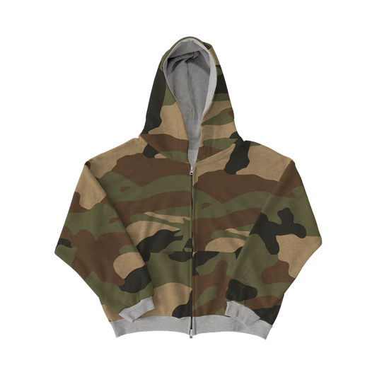 Reversible Camo Zip-Up