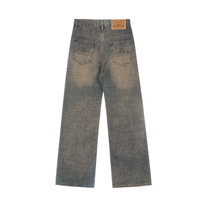 Vintage Blue Washed Jeans