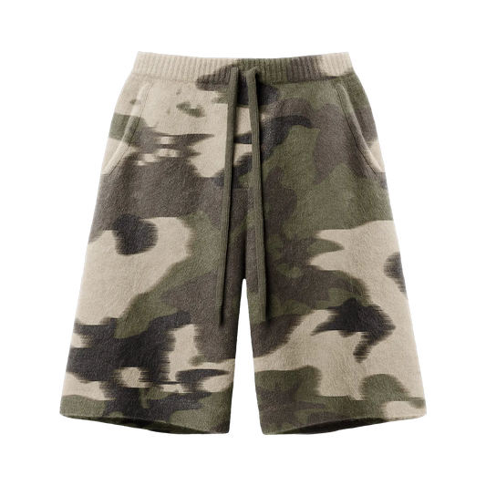 Mohair Military Camo Shorts