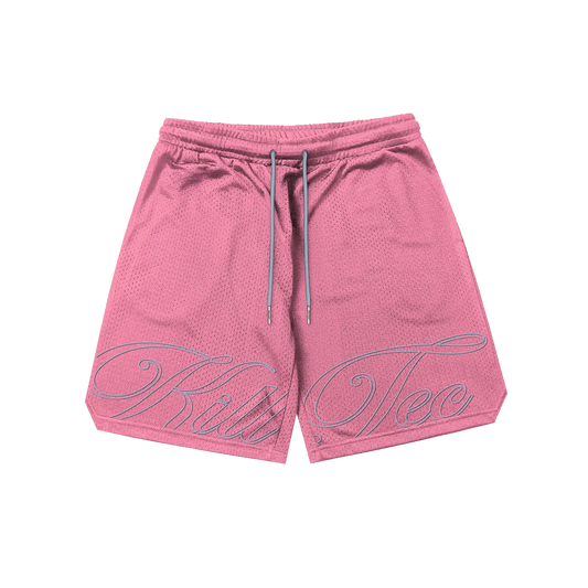 Bubblegum Stitched Athletic Shorts