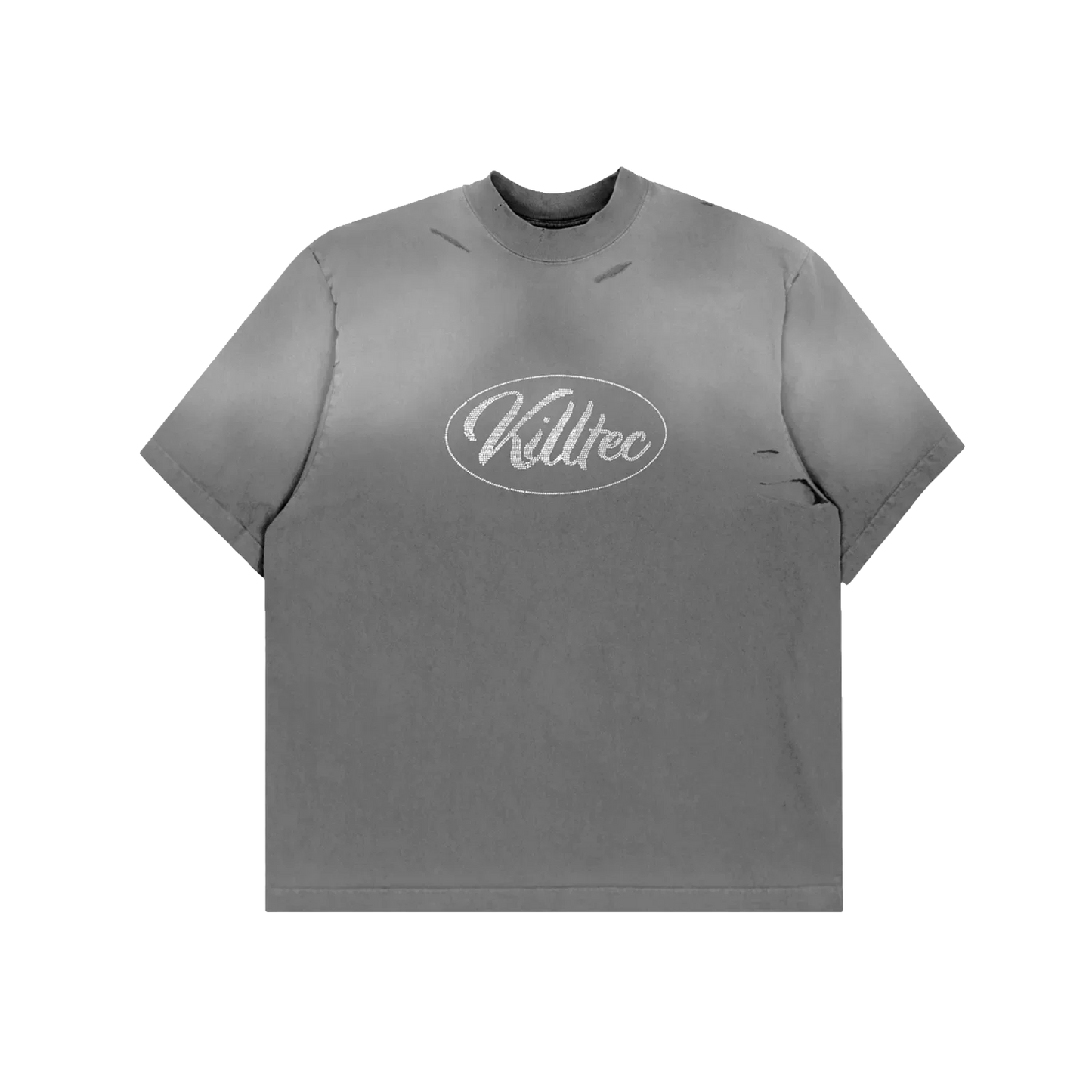 Grey Washed Rhinestone Tee