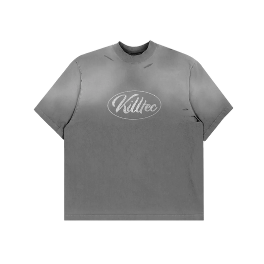 Grey Washed Rhinestone Tee