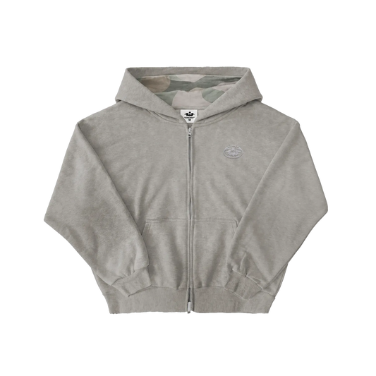 Reversible Lightwash Camo Zipup