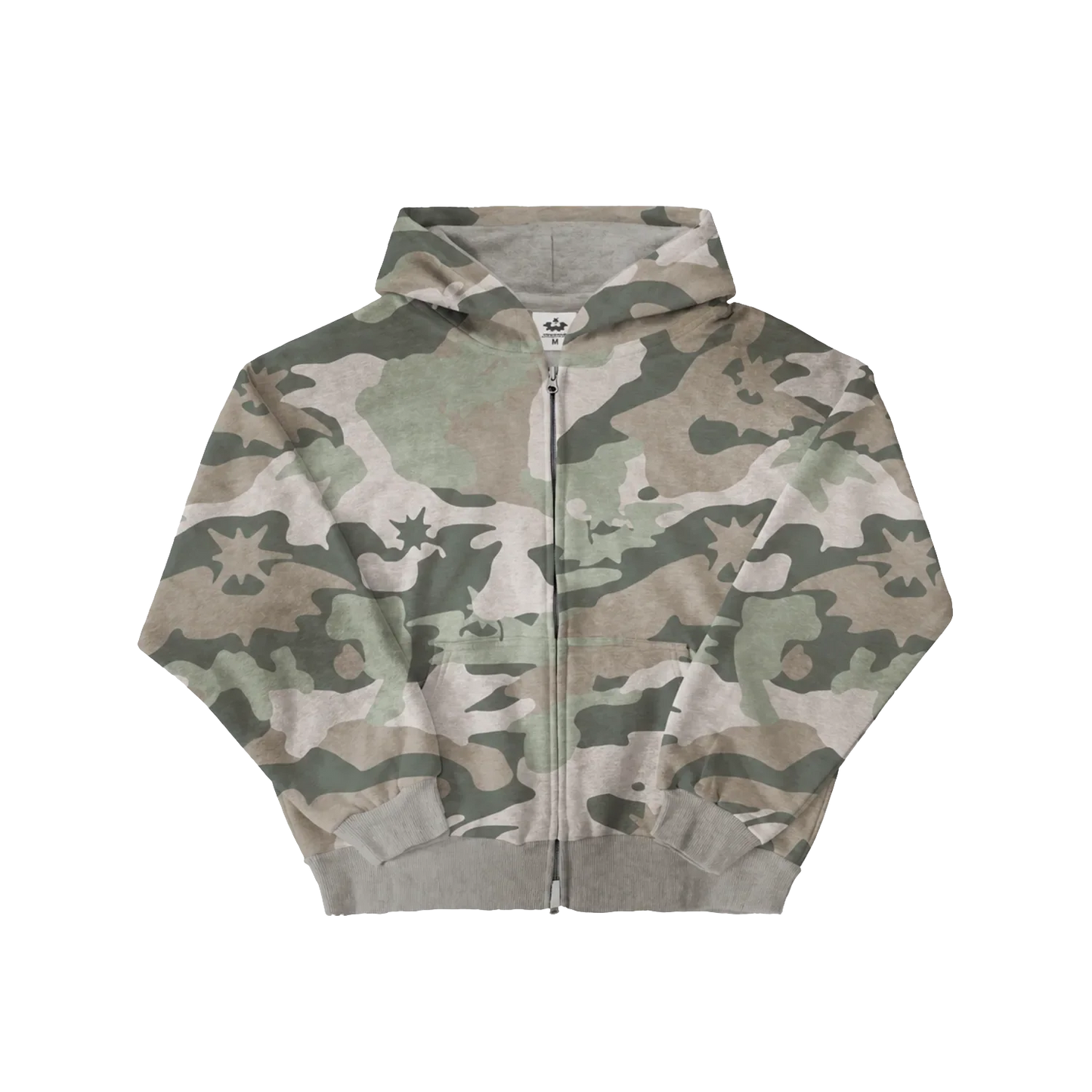 Reversible Lightwash Camo Zipup